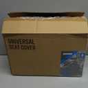 PIC AUTO Car Seat Cover, Pinping Leather and Mesh Seat Cover for Cars, Stylish Two-Tone Design Full Set Seat Covers, Breathable, Universal Fit,Comfortable and Durable SUVs, and Trucks(Red)