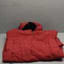 Uikue Women's Puffer Coat Winter Long Quilted Jacket Zip Up Fleece Lined Down Jacket Windproof Warm Thicken Hooded Parka Coat (X-Large, Wine Red)