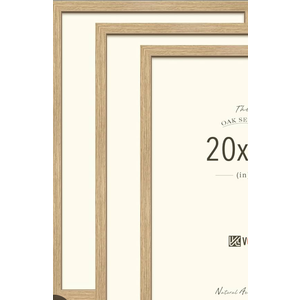 20x26 Picture Frame Set of 3 Beige Oak Wood 20"x26" Poster Frame 20 by 26 Natural Solid Wood Frames 26x20 Photo Frame with Clear Plexiglass