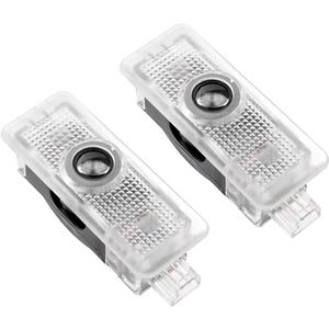 2 Pcs Non-Fading Car Projection LED Projector Laser Emblem Logo Puddle Door Lights for 2012-2019 CLA CLS C-Class Coupe C205 C207 (Star+Lettering)