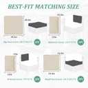 9 Pcs Outdoor Patio Cushions Covers Replacement Waterproof with Zipper for 5 Pcs Patio Furniture Set, Covers Only