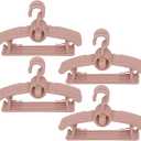 Baby Hangers for Closet, 360 Swivel Hook Kids Hanger, Non-Slip Baby Clothes Hangers, 20pcs Nude Pink Adjustable Toddler Hanger for Girl Boy Infant Kid Hangers, Space Saving