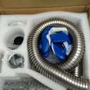 Generator Exhaust Extension Kit w/ 3 Universal Adapters, 59" Flex SS Hose, Fits Most Generators, 55% Exhaust Noise Reduction, Heat Shield, Fume Diversion for Garage/Shed/RV/Enclosed Space