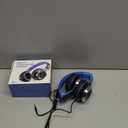 AILIHEN C8 Kids Headphones Wired, OnEar Headphones with Microphone and Volume Control Foldable Corded Stereo 3.5mm Headset for School Teens Smartphones Chromebook Laptop Tablets Travel (Black Blue)