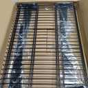 2 Pack Slatwall Shelves 24X16.5 Inch, Heavy Duty Metal Slat Wall Wire Shelf for Retail, Garage, Home Storage, Universal Slatwall Accessories (2PC, Black)