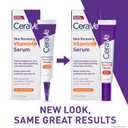 CeraVe Vitamin C Serum for Face with 10% Pure Vitamin C, Hyaluronic Acid & 3 Essential Ceramides, Skin Brightening Antioxidant Serum, Hydrates & Improves Skin Tone & Texture, Fragrance-Free, 1oz