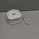 Ba suns Portable Paper Lamp, White Accordion Desk Lamp, Japanese Lanterns lamp for Home Decoration and Gift, Dimmable Bedside Lamp, 1200mAh USB Powered Night Light for Bedroom, Office, Reading （White)