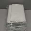 15 Pack White Paper Tablecloths for Rectangle Tables 55 x 110 Inch 3 Ply Table Cloths with Plastic Backing Disposable Paper & Plastic Table Cloth for Wedding Birthday Party