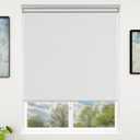 Sunfree Blackout Roller Shades Window Shades Cordless Blackout Window Blinds with Thermal Insulated for Bedroom,Office,48" W x 72" H,White