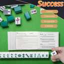 4 x Large Plastic Clear Cover 4 Pack Mahjong Card Sleeve, Clear Durable PVC Protector for 2025 Mahjong Card, Fits Large Size Mahjong Card Holder, Transparent Mahjong Accessories