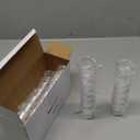 Sliner 48 Pack Birthday Shot Glasses Bulk Unbreakable 1.4 oz Cheers to 40/45/50/55/60 Years Shot Glass Thick Base Mini Clear Plastic Wine Glass Anniversary Favors for Guests Birthday (Gold,50th)