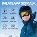 Balaclava Ski Mask, Warm, Breathable & Lightweight, Full Coverage Fleece Winter Face Mask for Men & Women (Pink)