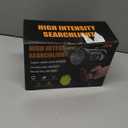 MIXILIN Rechargeable Spotlight, 2,000,000 Lumens Handheld Hunting Flashlight Led Spot Light with Cob Light and Solar Panels, Lightweight and Super Bright Spotlight for Hunting Boating Camping