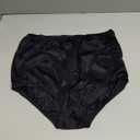 Vanity Fair Women's High Waisted Underwear, Full Coverage Ladies Panties, Perfectly Yours Briefs (8, Nylon - Midnight Black)