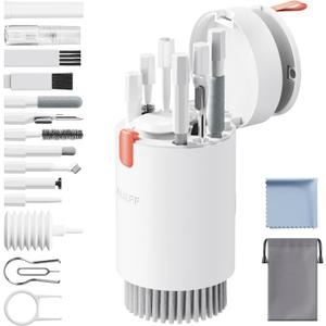 Aijeff Cleaner Kit for Laptop, iPhone, Tablets and Headphones, Multifunctional Cleaning Tool for Headphones Screen Accessories Tool for Computer, Keyboard, Camera