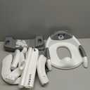 Potty Training Seat, SKYROKU Upgrade Toddler Toilet Seat for Kids Boys Girls, 2 in 1 Potty Training Toilet, Splash Guard Anti-Slip Pad Step Stool,New Sector-Shape Stabilized Base (8899+Grey)