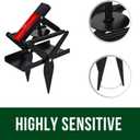 Garsum EasySet Mole Trap, Black Scissor Trap for Lawns, Reusable Quick and Clean Kill Vole Trap, 1 Set