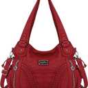 Purses and Handbags Women Fashion Tote Bag Shoulder Bags Top Handle Satchel Purses Washed Synthetic Leather Handbag