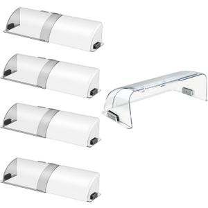 Air Vent Deflector with Powerful Magnets(10 to 14 Inches),AC/Heat Vent Redirector Vent Cover for Floor, Ceiling, Sidewall Registers (Clear-5Pack)