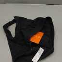 Smooth Sports Bras for Women One Shoulder Low Impact Asymmetrical Workout Tops Padded Yoga Bra Black, M