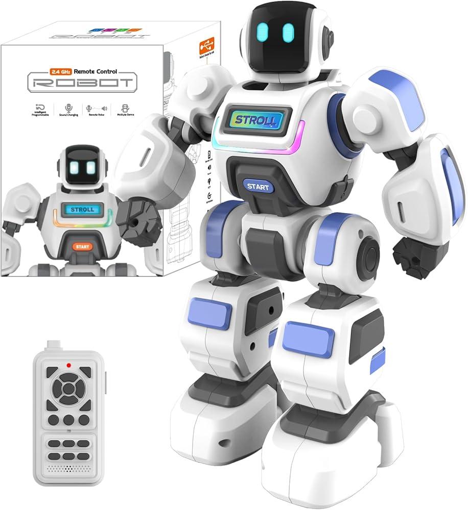 iKumar RC Robot for Kids Programmable Robot Toy with Microphone, Dancing, Singing, Programming & LED Eyes | STEM Learning Toy for Boys & Girls Ages 3-10 | Birthday