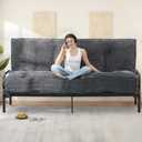 10" Futon Mattress Queen Size, Ultra Thick Futons Sofa Couch Bed Sleeper Sofa Bed, Versatile Floor Futons Japanese Floor Mattress for Adults, Grey (Frame Not Included)