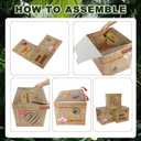 6 Pcs Dinosaur Party Decorations Kit | with 12x12x12 Inch Theme Boxes, Banner, Balloons, Vines for Dinosaur Birthday Decorations, Baby Shower, Table Centerpieces
