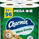 Charmin Ultra Gentle Toilet Paper, 6 Count (Pack of 4), Total 24 Mega Rolls = 96 Regular Rolls