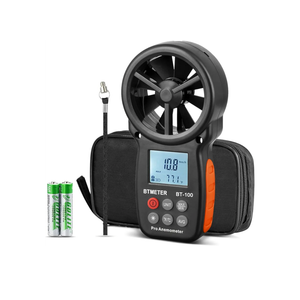 BTMETER BT-100 Handheld Anemometer, Digital Wind Speed CFM Meter Gauge Air Flow Velocity Tester for HVAC Shooting Drone, Wind Chill, 14℉-113℉ Wind Temperature