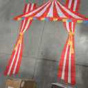 3 Pcs Carnival Party Decorations Circus Tent Awning Halloween Red White Banner Concession Stand(Cute Style)