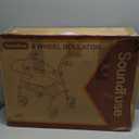 Rollator Walkers with Seat for Seniors, Foldable 8" Big Wheels All Terrain Rolling Walker, Handles and Ergonomic Seat Height Adjustable, 350lb Weight Capacity (Burgundy)