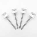 4 Pack Pressure Gates Threaded Spindle Rods M8 (8 mm), Baby Gates Accessory Screw Bolts Kit Fit for All Pressure Mounted Walk thru Gates (8mm 4 Pack)