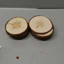 Unfinished Natural Wood Slices 12 Pcs 3.5-4 inch Craft Wood kit Circles Crafts Christmas Ornaments DIY Crafts with Bark for Crafts Rustic Wedding Decoration by William Craft (3.5-4inch)