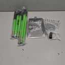 MXF Pooper Scooper, Dog Pooper Scooper Long Handle Stainless Metal Tray and Rake Set for Medium Small Dogs Heavy Duty - Use on Grass, Dirt or Gravel - Pet Supplies (Green)