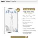 MCS Original Poster Frame 22.375x34 Black Lightweight Vertical & Horizontal Wall Hanging Large Picture Frame for Posters, Art Prints & Gallery Wall (2-Pack)