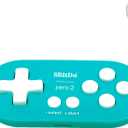 Mcbazel 8Bitdo Zero 2 Bluetooth Gamepad Wireless Controller for NS Switch/Windows/Android/macOS/Steam/Raspberry Pi (Turquoise Edition) with Keychain