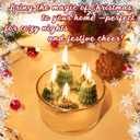 Christmas Tree Candles - Premium Festive Candles for Christmas Decor, Perfect for Home Decorations, Holiday Gatherings, Family Reunions, Festival Parties and Seasonal Celebrations