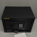 1.2 Cuft Small Home Safe Fire and Waterproof, Anti-theft Fireproof Safe Box with Digital Keypad, Spare Keys and Removable Shelf, Personal Safes for Home Money Medicine Valuables