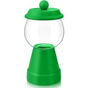 Thyle 27 oz Plastic Candy Jar with Lid Ceramic Candy Jar Food Storage Container for Easter Wedding Party Centerpieces DIY Gifts Game Table Ornament Holder Treats(Green)