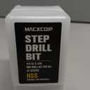 Step Drill Bit Set, 3/16" to 1-3/8", 3/8“ Hex Shank High Speed Steel Step Drill Bit for Stainless Steel, Metal, Aluminum, Copper, Wood, PVC