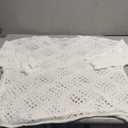 Verdusa Women's Plus Size Hollow Out Crochet Knit Tops Sheer Short Sleeve Pullover Sweaters 2XL