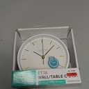 La Crosse Clock 404-3715 6-inch Etta Metal Wall/Table Silent Quartz Clock