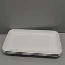 Delling 16 inch Serving Platter Set, White Porcelain Platters for Serving Food, Large Serving Trays for Party, Entertaining, Fruit, Appetizer, Oven Safe Dinnerware Set of 3