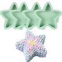 4Pcs Heart Layer Pans Set, 6 Inch Rainbow Cake Baking Pans,Love Silicone Cake Molds for Children's Day Pizza Vegetable Pancake and Resin Crafts Random color