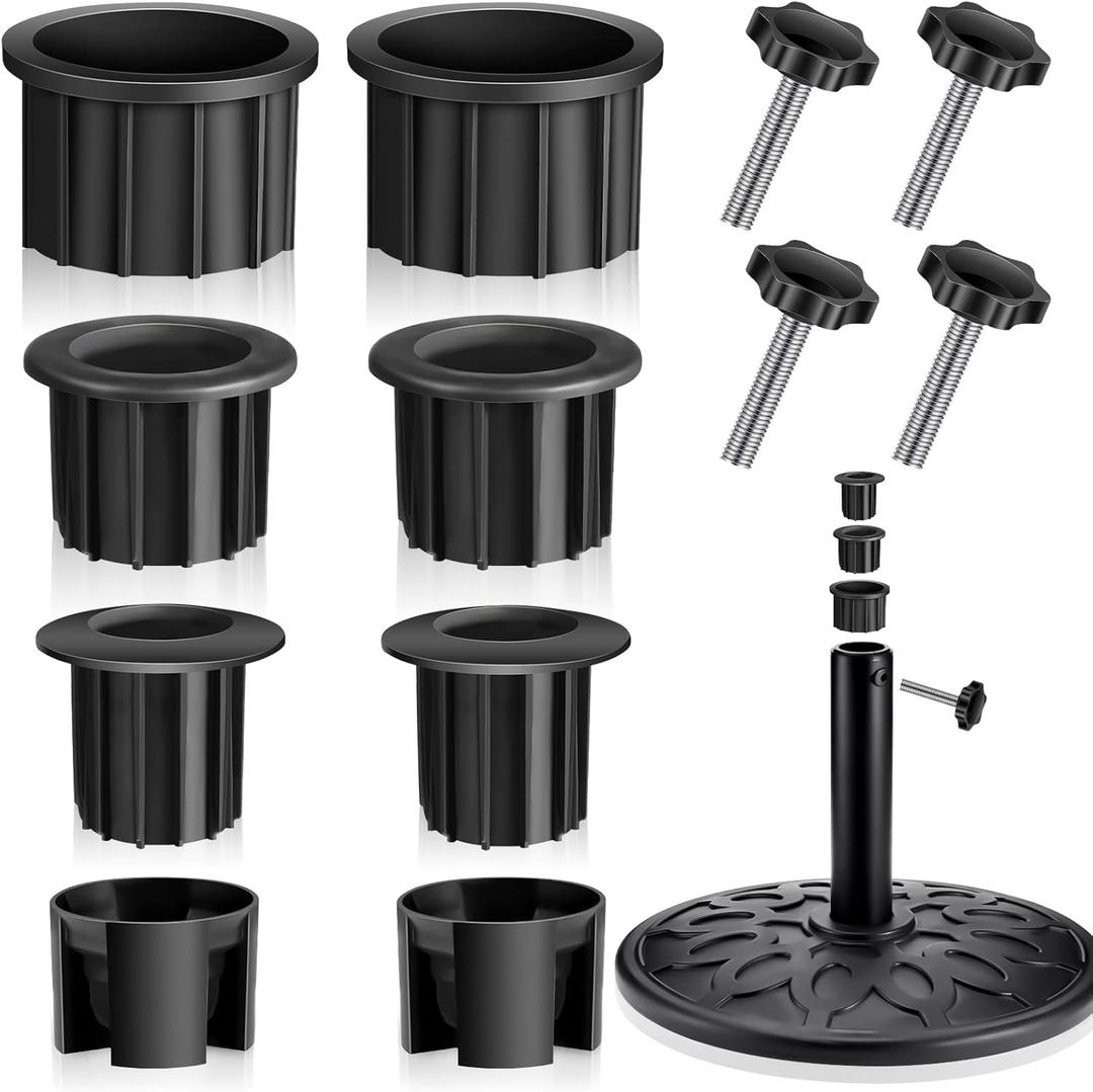 Hotop 12 Pcs Patio Umbrella Parasol Base Stand Hole Ring Plug Cover Umbrella Stand Replacement Part Patio Swing Chair Parts