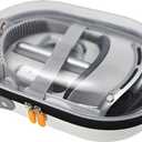 AWINNER Hard Carrying Case Compatible for Apple Vision Pro, Accessories VR Headset with Elite Strap, Ultra-Sleek Design for Travel (Transparent)