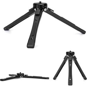 Zeadio Heavy Duty Metal Camera Tripod Stand - Universal Small Table Tripod for Camera, Gimbal, Action Cam, Camcorder, Microphone, LED Light, etc(40kg/88lb Load)
