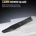 OCPTY High Lift Blade 38 inch Deck Mower Blades for John Deere: AM100945, AM100991, AM137324, AM137326, AM141039, AM141041, M153118, M83459, M84472, N154159; for Lesco: 050537,2 pack