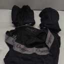 Organic Signatures 3-pack Soft Comfortable Mens 100% Organic Cotton Boxer Briefs (XX-Large, Black)