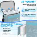 Cold Therapy Machine for Knee After Surgery, Programmable Ice Therapy System for Knee Replacement Recovery, Cryotherapy Pain Relief with Compression Pad for Shoulder/Arm/Hip/Ankle